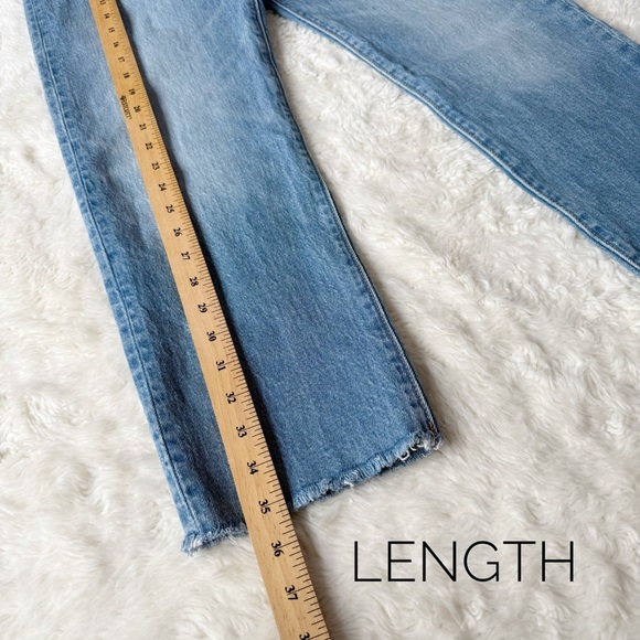 Levi’s Woman Blue High Rise Wedgie Straight Ankle Jeans US30 Classic Preppy - Picture 9 of 12